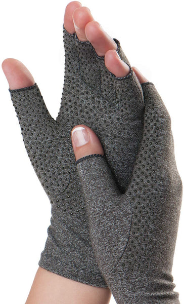 Dr. Frederick's Original Grippy Compression Gloves -- 2 Pieces - Pain Relief for Rheumatoid and Osteoarthritis