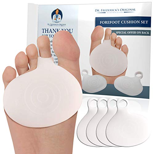 Dr. Frederick's Original Metatarsal Pad Set -- 4 Pieces - for All Types of Forefoot Pain