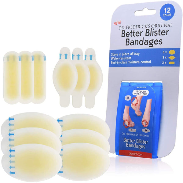 Dr. Frederick's Original Better Blister Bandages - for Rapid Blister Prevention & Recovery